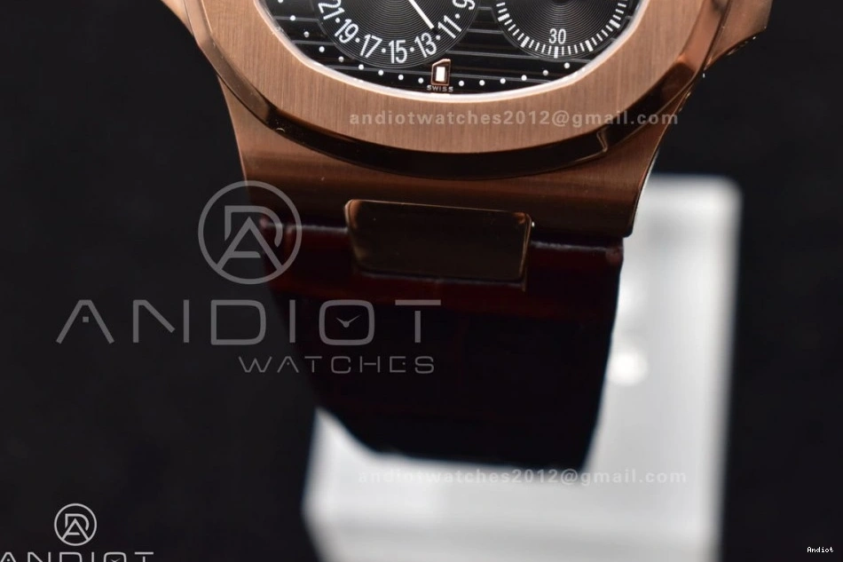 Edition GRF Strap Gray RG Brown on Nautilus Croco Best SS A23J 5712 Dial 0426